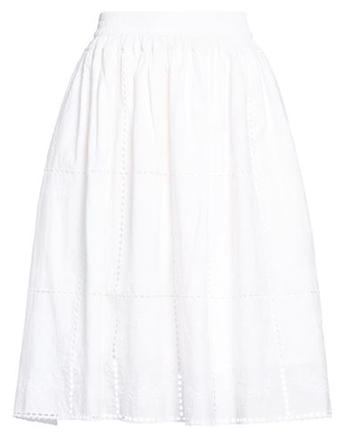 Midi-Rock Damen Weiß 32 Damen