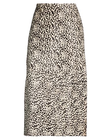 Midi-Rock Damen Beige 34,36,40 Damen