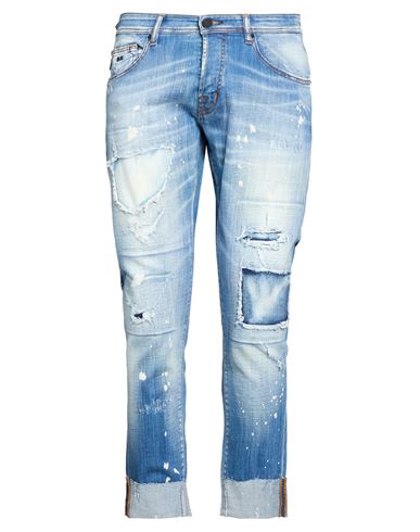 Tramarossa Man Jeans Blue Size 35 Cotton, Elastane