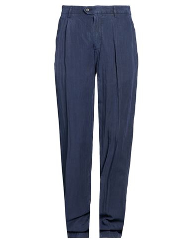 Eleventy Platinum Man Pants Navy Size 33 Lyocell, Linen, Cotton In Blue