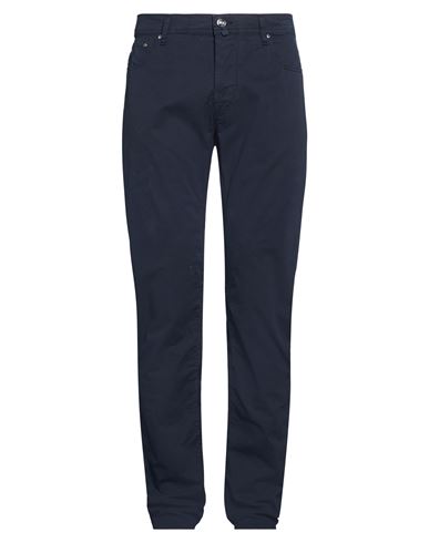 Jacob Cohёn Man Pants Navy Size 38 Cotton, Lyocell, Elastane, Polyester In Orange