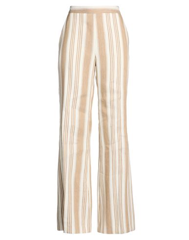 Drumohr Woman Pants Beige Size 8 Linen, Cotton In Sand