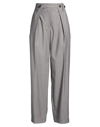 Eudon Choi Woman Pants Grey Size 4 Virgin Wool In Gray