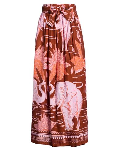 Connor & Blake Woman Maxi Skirt Tan Size L Cotton In Brown
