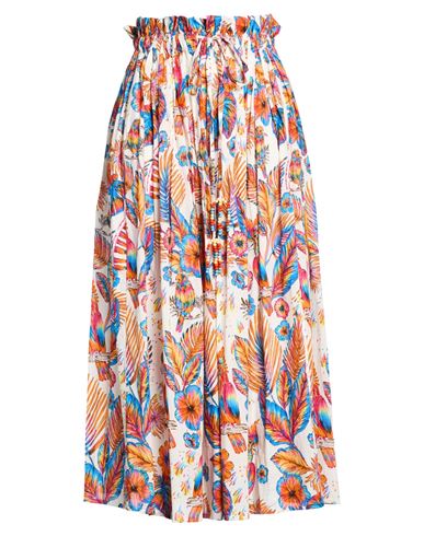 Connor & Blake Woman Maxi Skirt Cream Size L Cotton In White