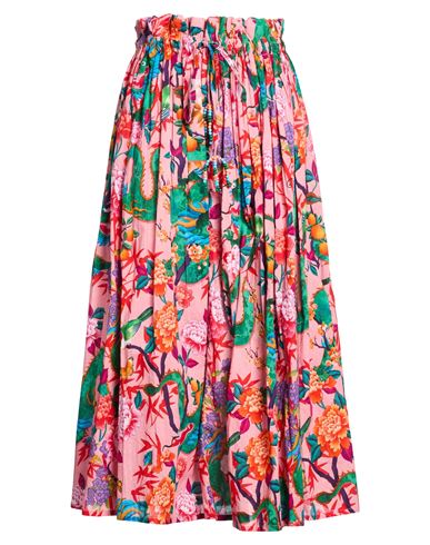 Connor & Blake Woman Maxi Skirt Pink Size L Cotton