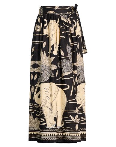 Connor & Blake Woman Maxi Skirt Black Size L Cotton