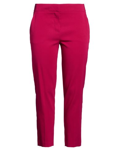 Carla G. Woman Pants Garnet Size 10 Acetate, Viscose, Elastane In Red