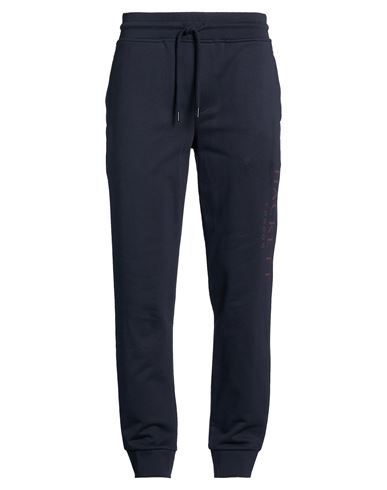 Hackett Man Pants Navy Size L Cotton In Blue