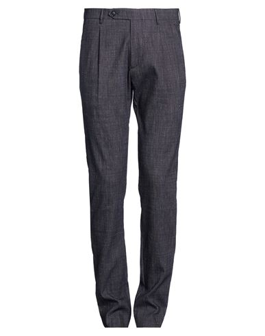 Berwich Man Pants Midnight Blue Size 38 Wool, Linen, Cotton, Elastane In Black