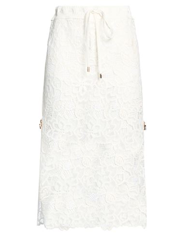 Falda midi Mujer Marfil 38 Mujer