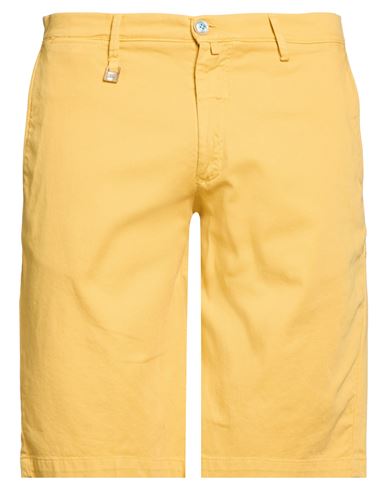 Barbati Man Shorts & Bermuda Shorts Marigold Size 34 Cotton, Elastane In Yellow