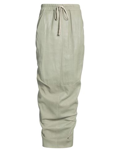 Rick Owens Woman Maxi Skirt Sage Green Size 10 Lambskin