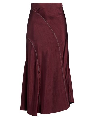 Falda midi Mujer Burdeos 38 Mujer