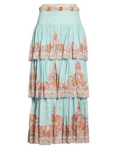 Falda larga Mujer Azul turquesa 1 Mujer
