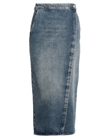 Armani Exchange Woman Denim Skirt Blue Size 6 Cotton, Elastane