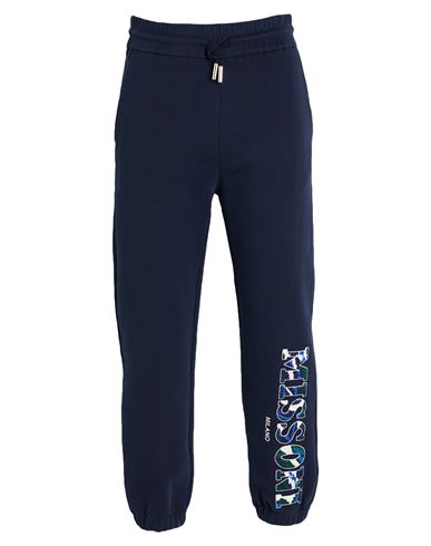 Missoni Man Pants Navy Size M Cotton In Blue