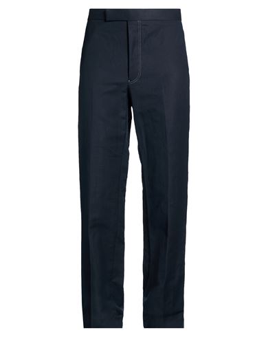 Thom Browne Man Pants Midnight Blue Size 2 Cotton, Linen