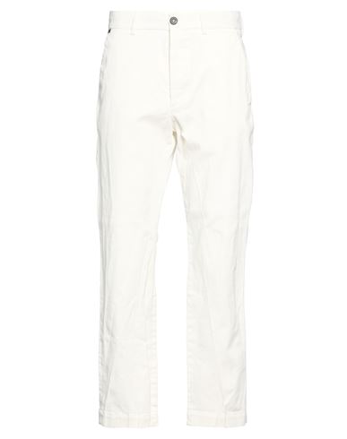 Messagerie Man Pants White Size 30 Cotton, Elastane