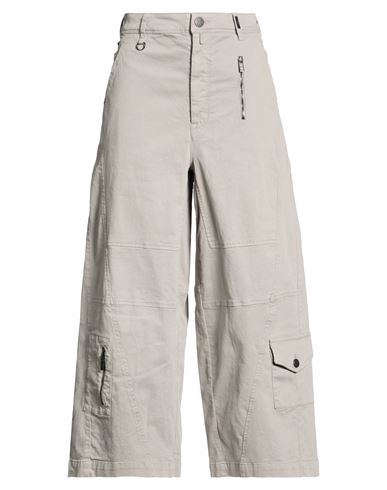 High Use Woman Pants Grey Size 10 Cotton, Elastane In Gray