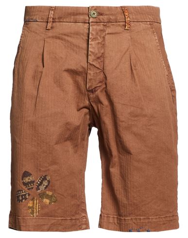 Bob Man Shorts & Bermuda Shorts Tan Size 38 Cotton, Elastane In Brown