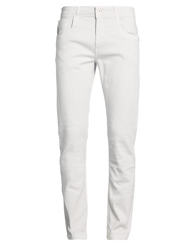 Bikkembergs Man Pants Grey Size 32 Cotton, Elastane In White