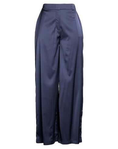 Gran Sasso Woman Pants Midnight Blue Size 12 Viscose, Silk, Elastane
