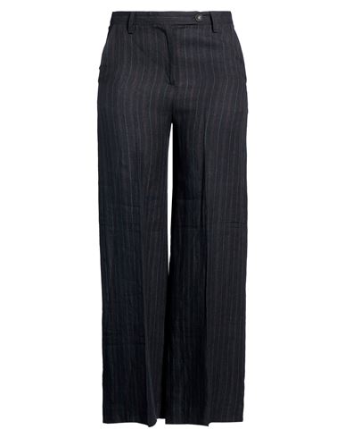 Massimo Alba Woman Pants Midnight Blue Size 14 Linen