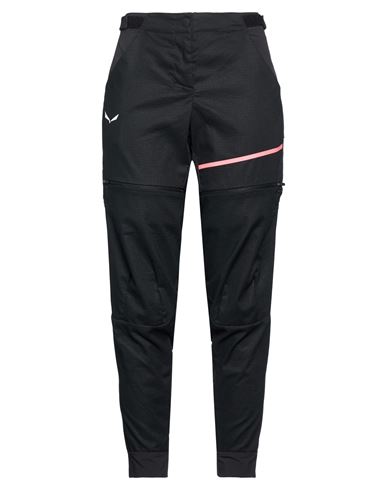 Salewa Vento Woman Pants Black Size 6 Hemp, Recycled Polyester, Elastane, Polyamide