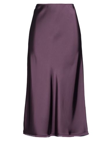 Midi-Rock Damen Pflaume 32,34,36,38,40,42 Damen