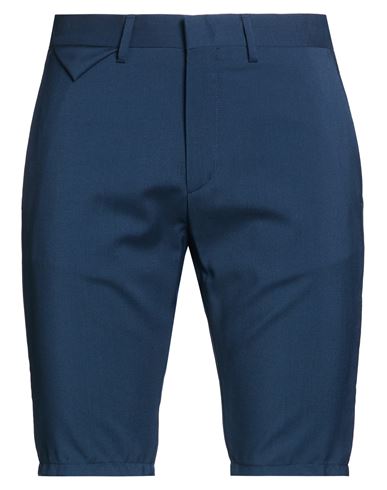 Low Brand Mr. Mc Three Man Shorts & Bermuda Shorts Navy Size 32 Virgin Wool In Blue