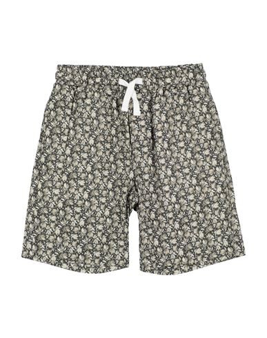 U+é Babies'  Toddler Boy Shorts & Bermuda Shorts Dark Green Size 5 Linen, Rayon In Black