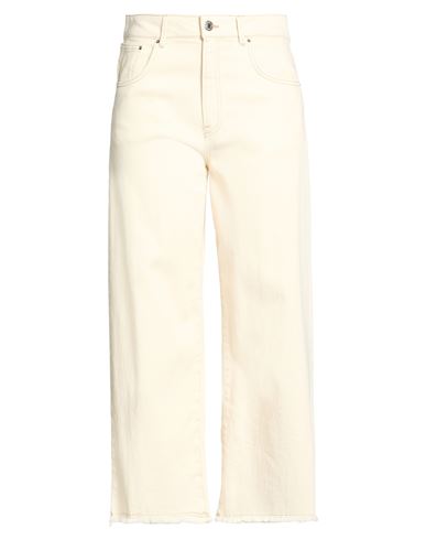 Cigala's Woman Pants Beige Size 30 Cotton, Elastomultiester, Elastane In Neutral
