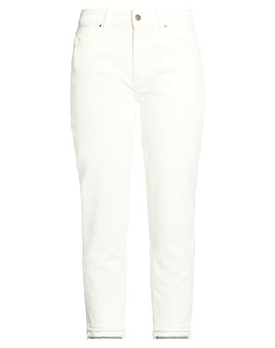 Cigala's Woman Jeans White Size 30 Lyocell, Cotton, Elastane