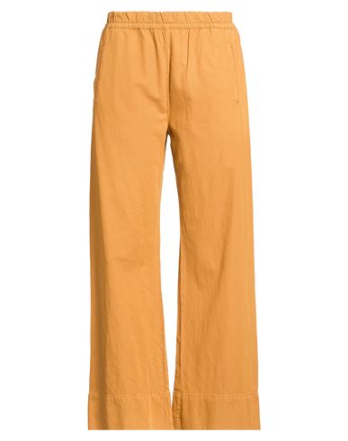 Cigala's Woman Pants Mustard Size 29 Cotton, Linen, Tencel, Elastane In Brown