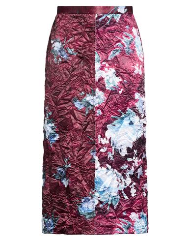 Erdem Woman Midi Skirt Plum Size 14 Polyester In Purple