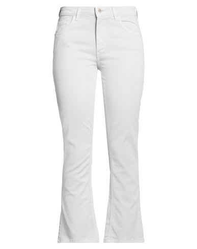 Re-hash Re_hash Woman Pants Light Grey Size 30 Cotton, Lyocell, Elastane In Gray
