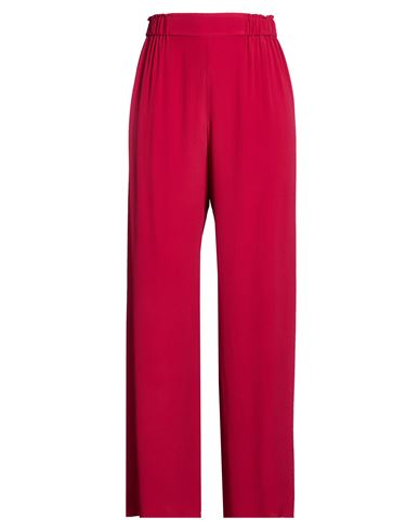 Natan Woman Pants Garnet Size 12 Acetate, Silk In Red