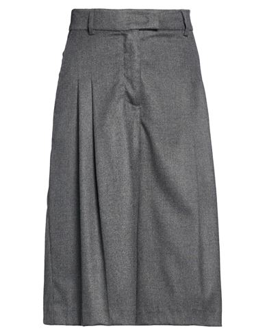 Seventy Venezia Woman Shorts & Bermuda Shorts Grey Size 2 Polyester, Viscose, Wool, Elastane In Gray