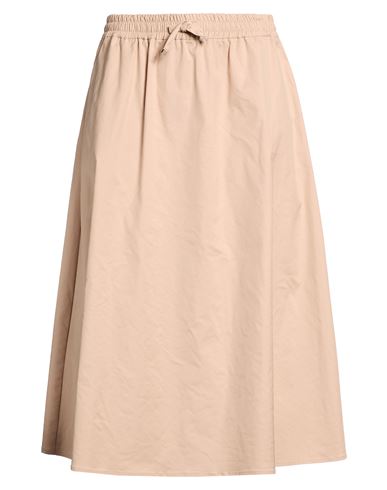 Xandres Woman Midi Skirt Beige Size 16 Polyester In Sand
