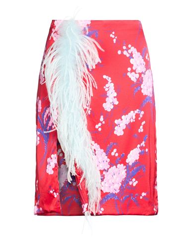 Falda midi Mujer Rojo 40 Mujer