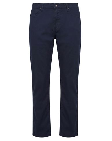 Guess Man Pants Navy Size 32w-32l Cotton, Elastane In Blue