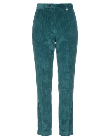 Myths Woman Pants Deep Teal Size 2 Cotton, Modal, Elastane In Green