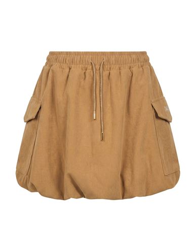 Disclaimer Woman Mini Skirt Sand Size M Polyester