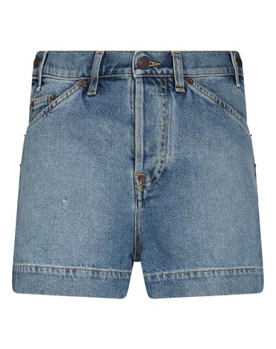 Moschino Woman Denim Shorts Blue Size 4 Cotton