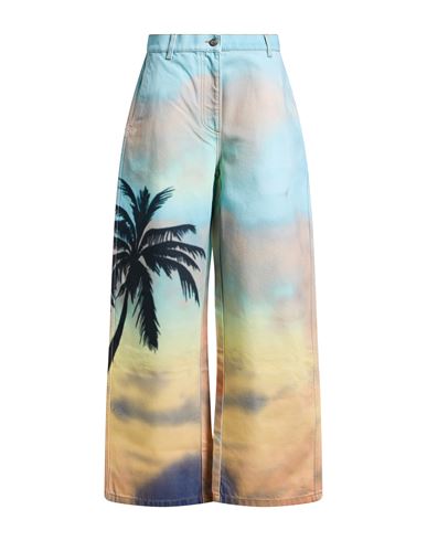Palm Angels Woman Jeans Sky Blue Size 27 Cotton