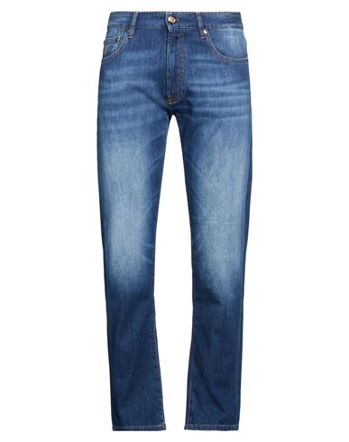 Moorer Man Jeans Blue Size 33 Cotton, Polyurethane, Elastane