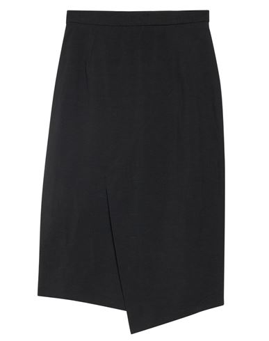 Alessia Santi Woman Midi Skirt Black Size 6 Viscose, Linen