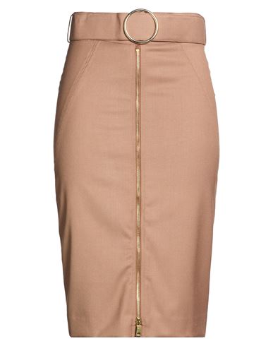 Falda midi Mujer Marrón 40 Mujer