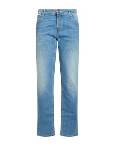 Hand Picked Man Jeans Blue Size 35 Cotton, Elastane